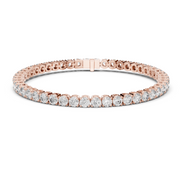 Round Cut Prong Tennis Bracelet - TBRRF