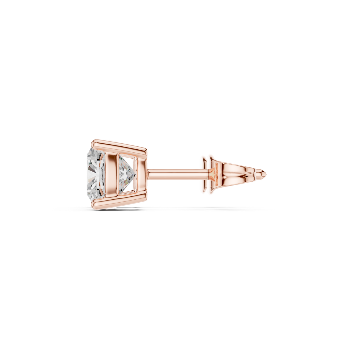 Cushion Cut Solitaire Stud Earrings
