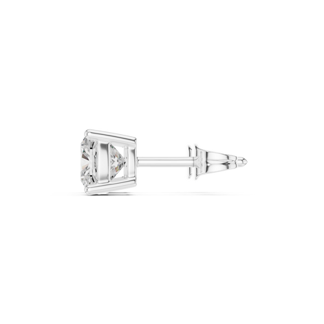 Cushion Cut Solitaire Stud Earrings