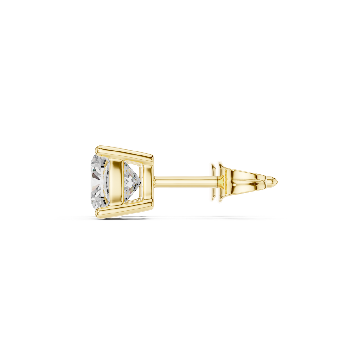 Cushion Cut Solitaire Stud Earrings