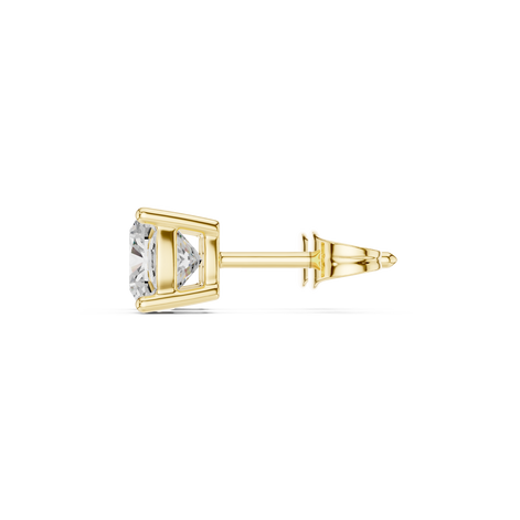 Cushion Cut Solitaire Stud Earrings