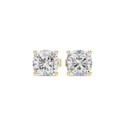 Cushion Cut Solitaire Stud Earrings