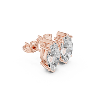 Marquise Solitaire Stud Earrings