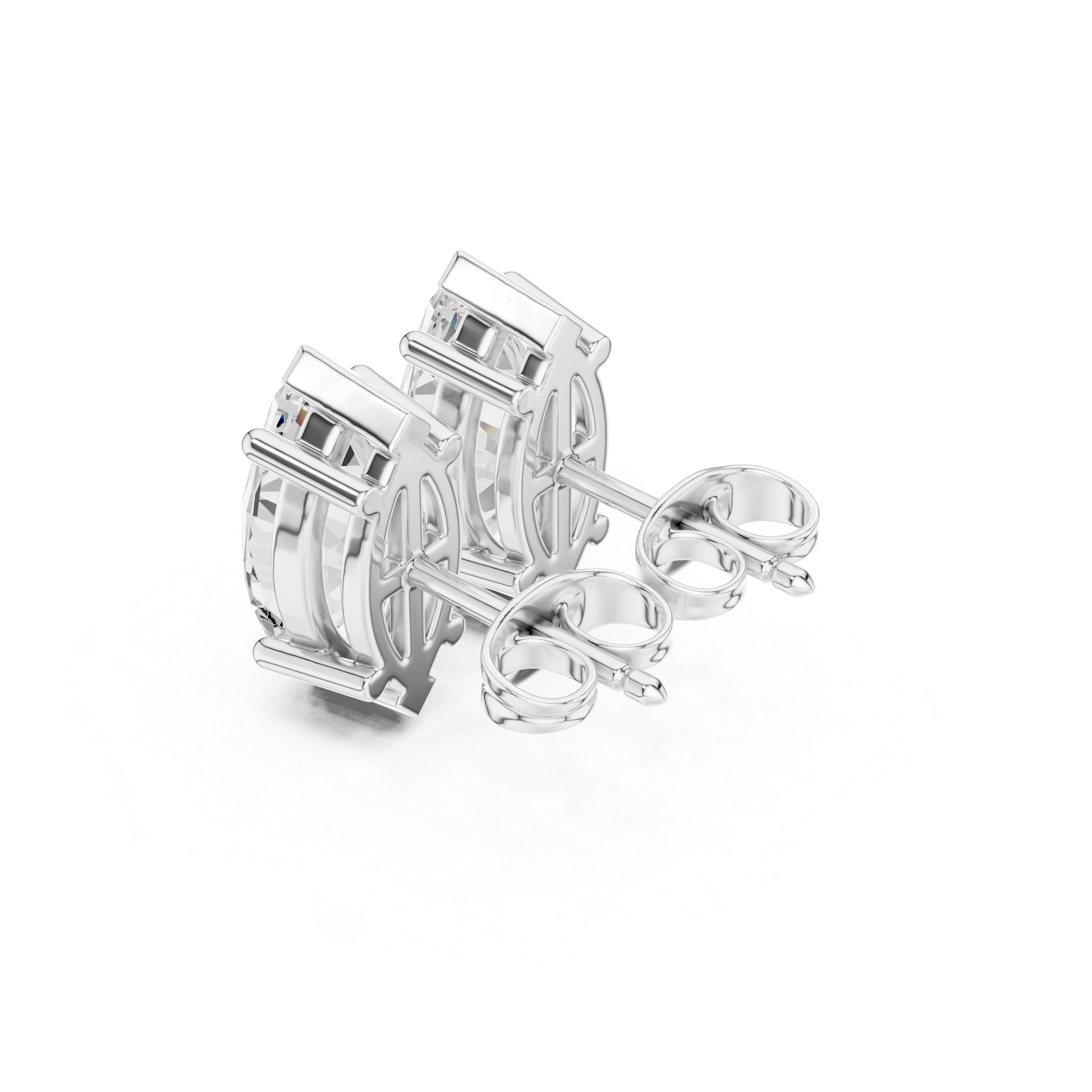 Marquise Solitaire Stud Earrings