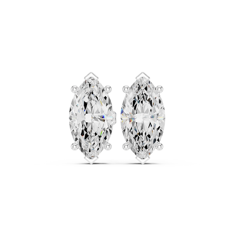 Marquise Solitaire Stud Earrings