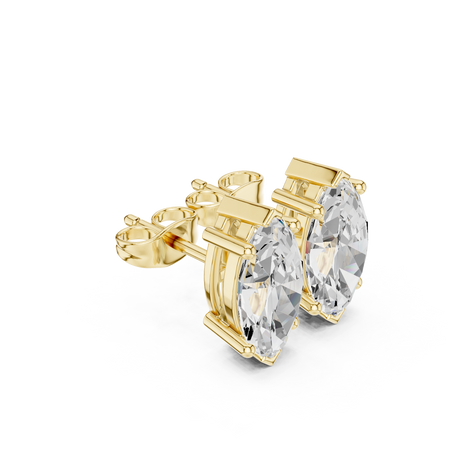 Marquise Solitaire Stud Earrings