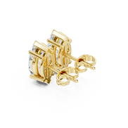 Marquise Solitaire Stud Earrings