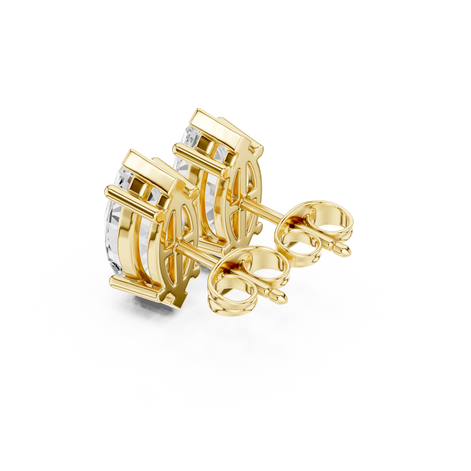 Marquise Solitaire Stud Earrings