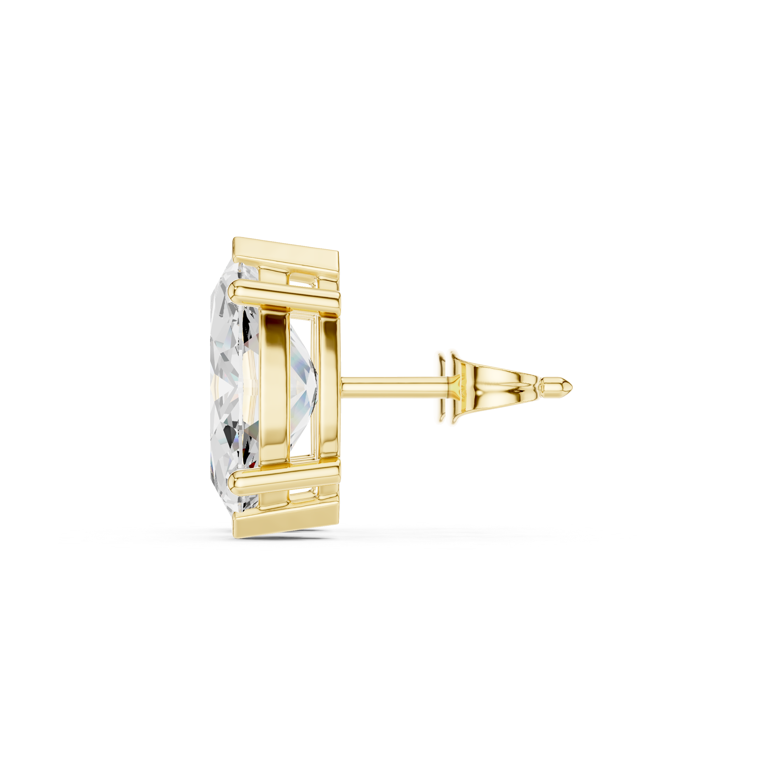 Marquise Solitaire Stud Earrings