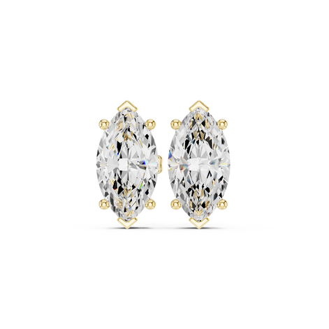 Marquise Solitaire Stud Earrings