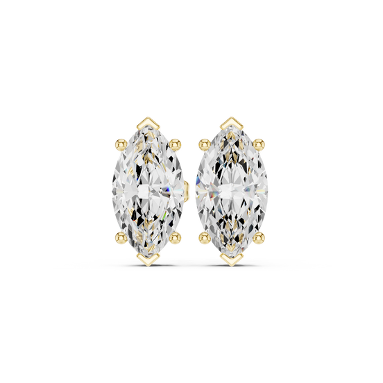 Marquise Solitaire Stud Earrings