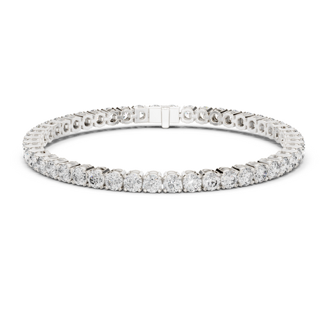 Round Cut Prong Tennis Bracelet - TBRRF