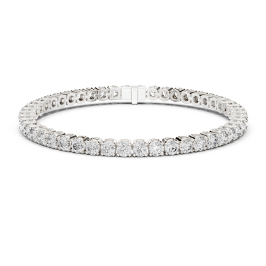 Round Cut Prong Tennis Bracelet - TBRRF