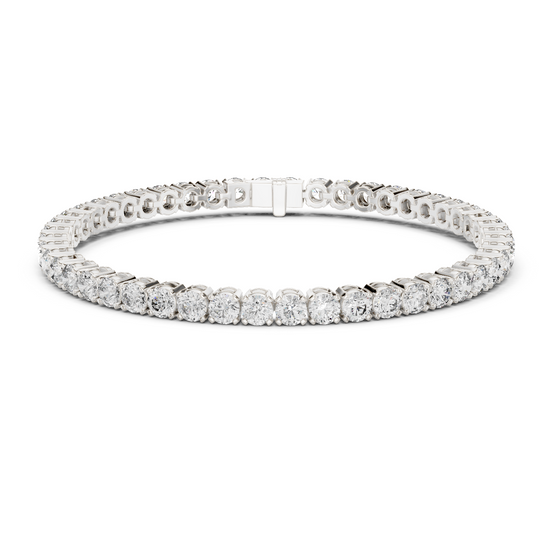 Round Cut Prong Tennis Bracelet - TBRRF