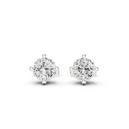 Round Cut Solitaire Stud Earrings