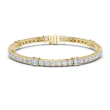 Round Cut with Princess Bracelet