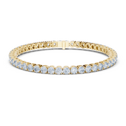 Round Cut Prong Tennis Bracelet - TBRRF