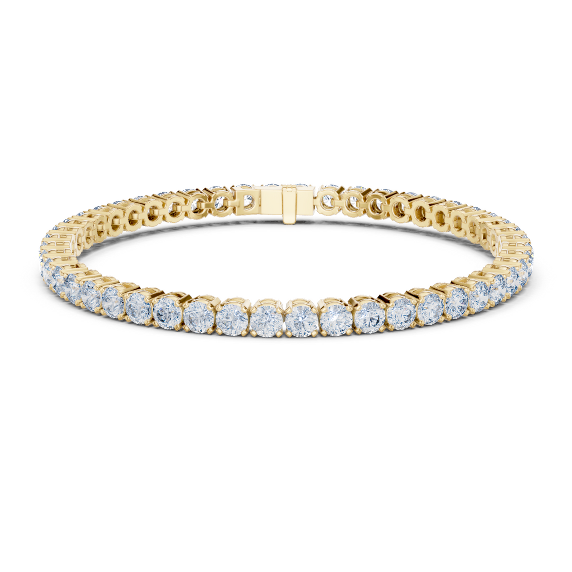 Round Cut Prong Tennis Bracelet - TBRRF