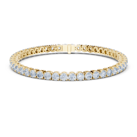 Round Cut Prong Tennis Bracelet - TBRRF