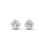 Round Cut Solitaire Stud Earrings